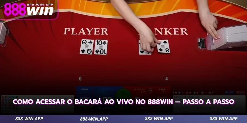 Bacará ao Vivo 888WIN - Dealer Real, Saque PIX em 5 min 2 descubra como abrir as mesas de bacará ao vivo sem complicações